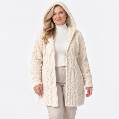 【S-2XL】🤍Abrigo con capucha para mujer, suave y perfecto para el otoño y el invierno🥰