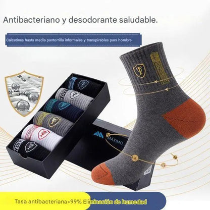 🔥【¡50% Off, 10 Pares de Calcetines!】Los calcetines desodorantes térmicos para hombre absorben el sudor