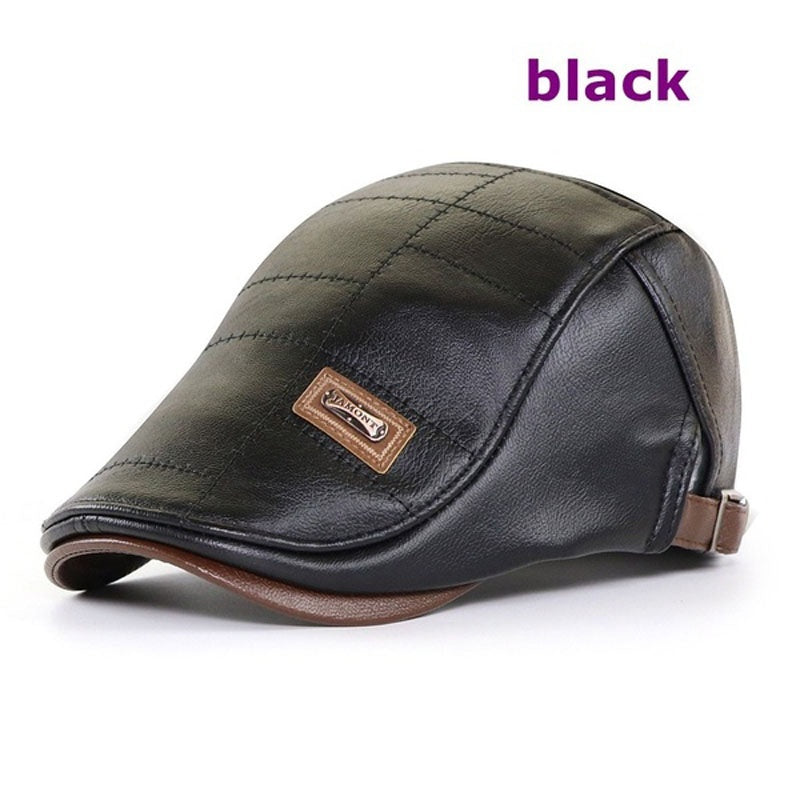 🧢【Oferta especial】🔥 Boina de cuero vintage de primera calidad