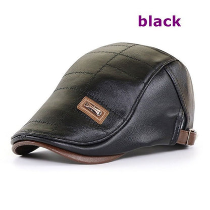 🧢【Oferta especial】🔥 Boina de cuero vintage de primera calidad