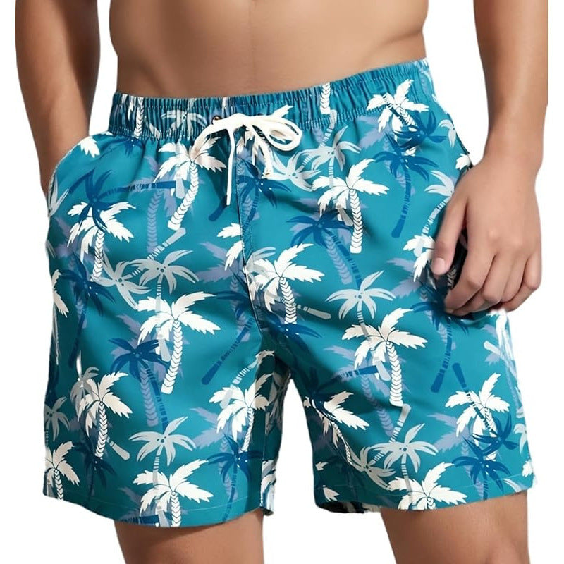 🌴【S-3XL】Pantalones cortos de playa estampados de secado rápido para hombre