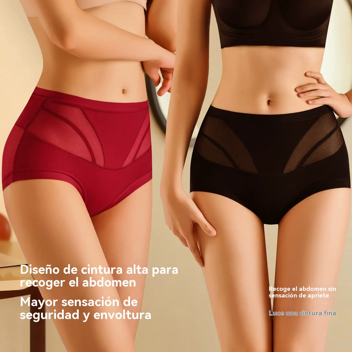 🍑 Ropa interior moldeadora de cintura alta: ¡Levanta y aplana el abdomen en segundos! ✨