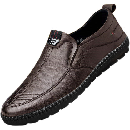 【39-44】Zapatos de cuero modernos y versátiles para hombres de mediana edad y mayores.