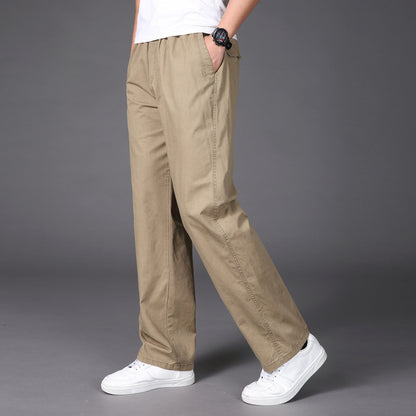 🔥【50-130KG】Pantalones casuales de pierna recta para hombre, tallas grandes, verano 2026