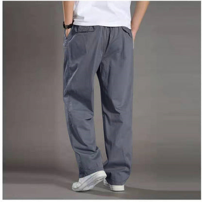 🔥【50-130KG】Pantalones casuales de pierna recta para hombre, tallas grandes, verano 2026