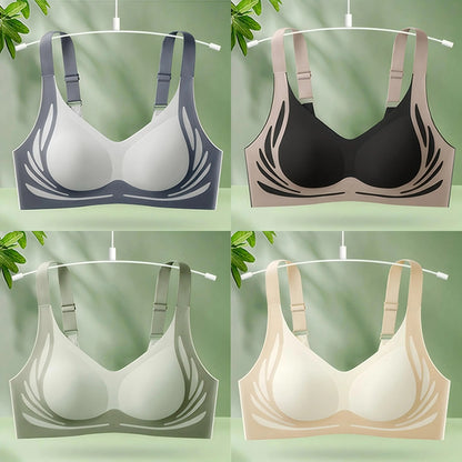 【Oferta por tiempo limitado】【Paquete de 4】Sujetador de una pieza sin aros para mujer【40-85 kg】