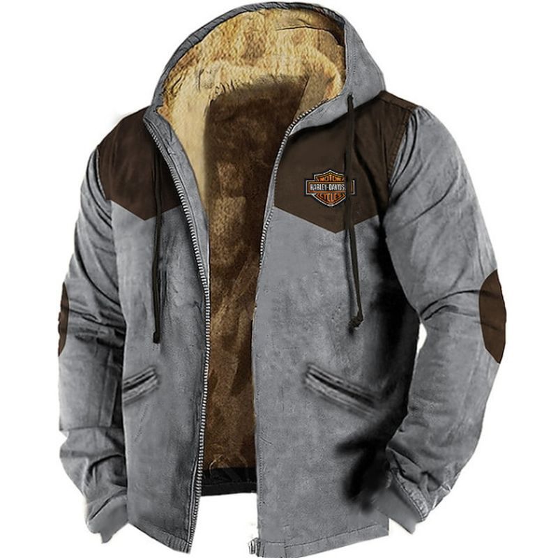 🔥💥【M-5XL】Chaqueta con capucha para hombre nueva 2026: gruesa y afelpada, resistente al frío y cálida