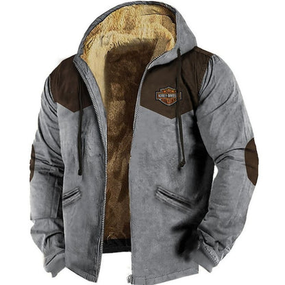 🔥💥【M-5XL】Chaqueta con capucha para hombre nueva 2026: gruesa y afelpada, resistente al frío y cálida