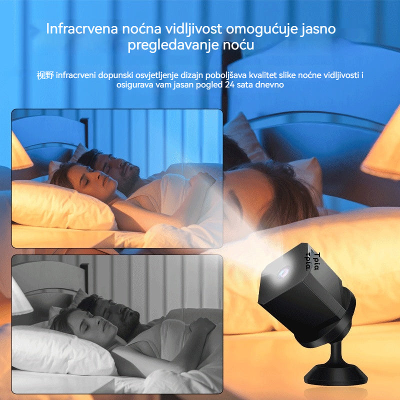 🏠📹🕵️【Direktna sniženja za 24 eura】🔥Mala kvadratna kamera, HD pametna kamera, bežično udaljeno kućno nadzor s WiFi podrškom