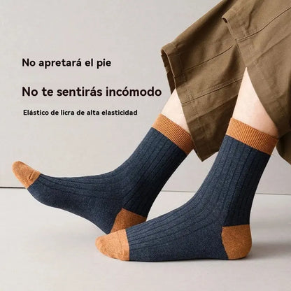 🧦【Compre 5 y obtenga 5 gratis】10 pares 29 euros😍 Calcetines desodorantes cálidos absorbentes del sudor para hombre