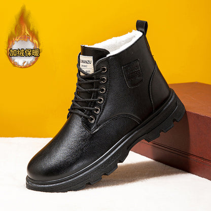 😎👍【39-44】Nuevas botas Martin altas de invierno para hombre con forro polar, antideslizantes