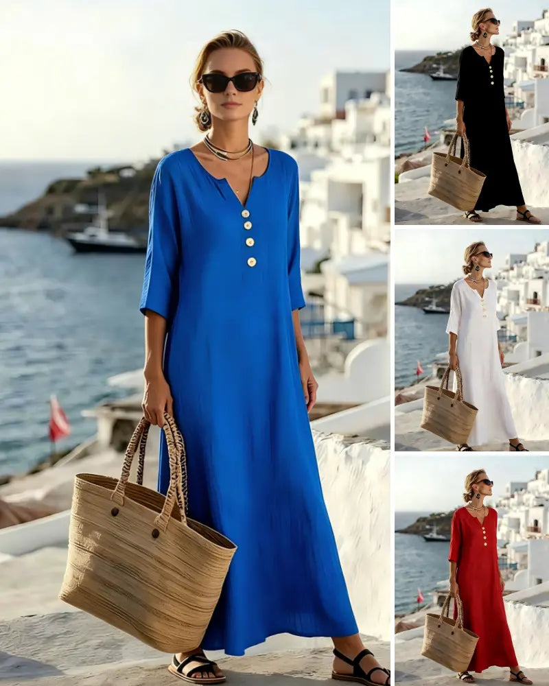 ☁️Último día - 50% de descuento👗【S-3XL】Vestido de verano para mujer, ajustado y transpirable✨Pago contra entrega