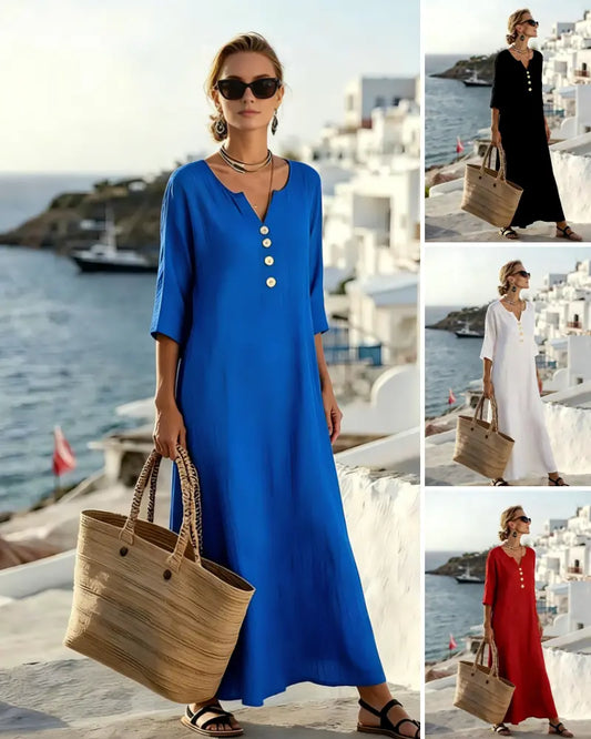 ☁️Último día - 50% de descuento👗【S-3XL】Vestido de verano para mujer, ajustado y transpirable✨Pago contra entrega
