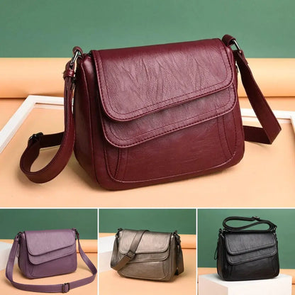 👜✨ Elegáns válltáska kiváló minőségű, puha bőrből, slágertermék női táska