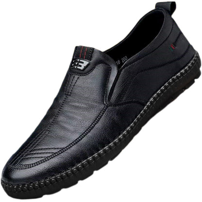 【39-44】Zapatos de cuero modernos y versátiles para hombres de mediana edad y mayores.