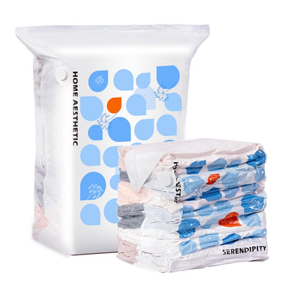 🧳✨【50*65*30cm】【Juego de 5 piezas】🤩Bolsas de compresión al vacío para almacenamiento, bolsas de compresión al vacío para edredones, ropa y chaquetas de plumas.