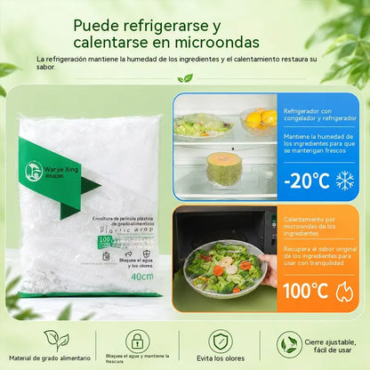 ⏳50% de descuento🔥【300 piezas】27 €🎉Cuanto más compres, más ahorrarás🎁Tapas elásticas desechables para alimentos, aptas para cuencos y platos