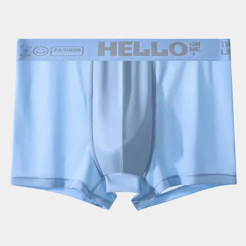 【Compre 1 y obtenga 5 gratis】Calzoncillos bóxer de seda de hielo para hombre/Delgado， transpirable-6 artículos en total