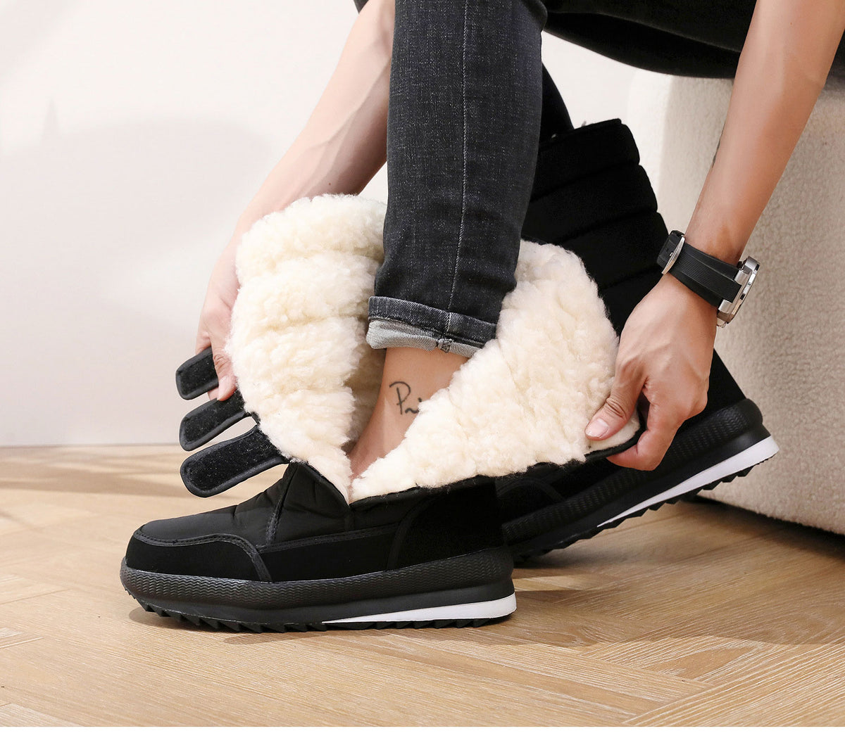 Promoción termina pronto ⏳⏳ — 【Tallas 36-47】Botas de nieve duraderas para inviernos duros, botas de nieve resistentes para inviernos españoles.