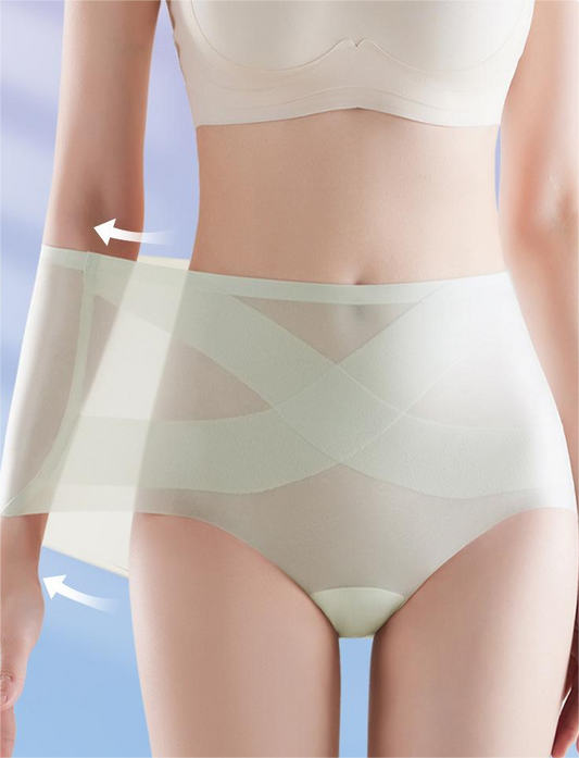 🔥🩲 (6 piezas) Último día - 50% de descuento - Braguitas sin costuras de talle alto Ice Bandage de nueva llegada