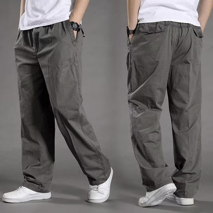 😎👖【Oferta especial🔥】Pantalones cargo casuales para hombre, tallas grandes - Holgados y cómodos