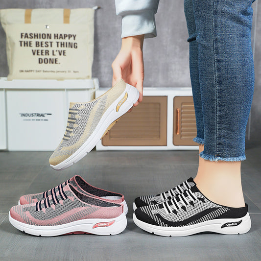 【36-41】🔥Última oferta: 50% de descuento en zapatillas de malla sin cordones, cómodas y ligeras para mujer.
