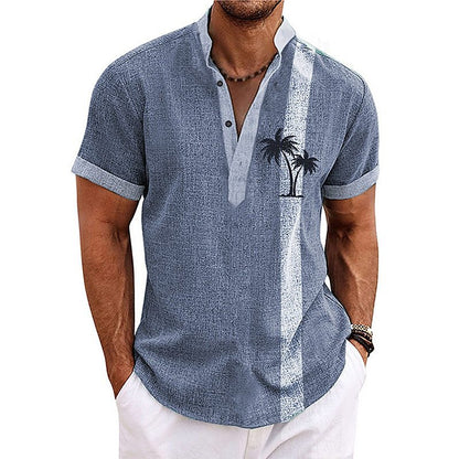 😎☀️【S-6XL】Nueva camisa casual transpirable estampada de algodón puro para hombre, nueva colección 2026