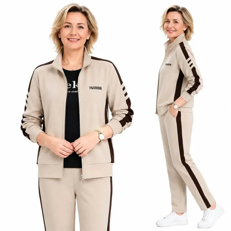 🔥【50% de descuento】🔥【M-5XL】【Chaqueta + Pantalones】😍 Nuevo conjunto deportivo casual de otoño, tallas grandes
