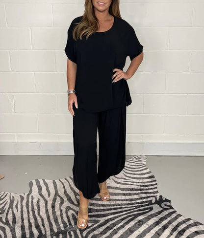 💃💃【S-5XL】 Traje casual de talla grande para mujer 2026 【Top + Pantalones】
