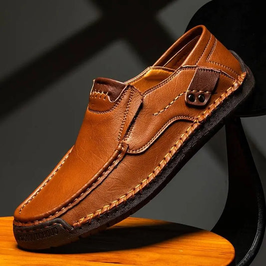 👞50% de descuento🔥【38-48】Mocasines de cuero hechos a mano ✅️Pago contra entrega