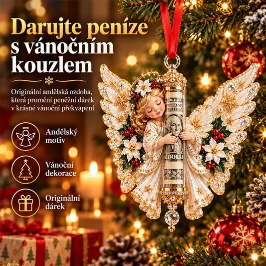 🎁5-delni komplet za 27 €✨ Božični okrasek za shranjevanje denarja v obliki angela