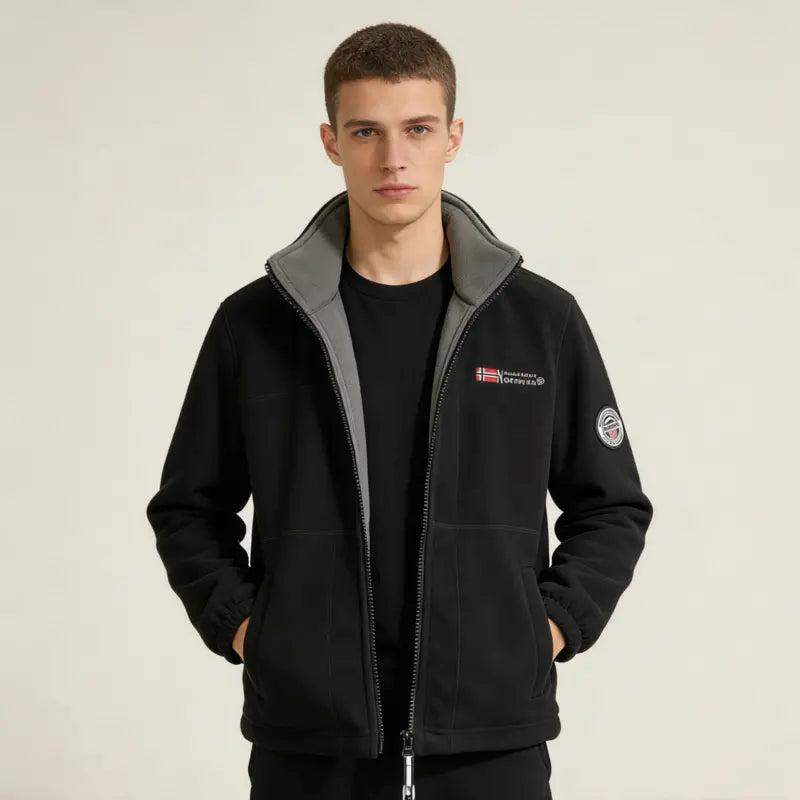 【XS-3XL】Abrigo de lana gruesa para hombre con forro de felpa, tallas grandes, cálido y cómodo para otoño e invierno.
