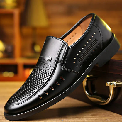 【38-44】Nuevos zapatos casuales de cuero para hombre 2026