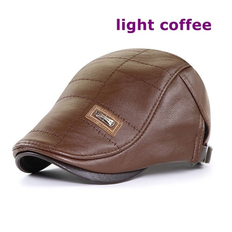 🧢【Oferta especial】🔥 Boina de cuero vintage de primera calidad