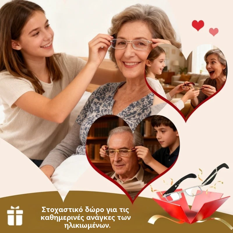 🔥【Προσφορά περιορισμένης διάρκειας】Πτυσσόμενα γυαλιά ανάγνωσης με αντι-μπλε φως και θήκη