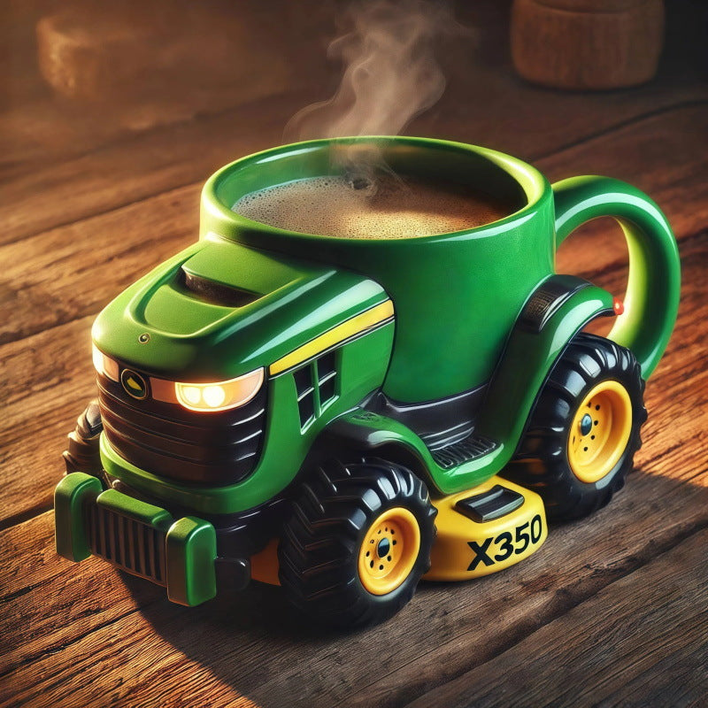 🔥【Oferta especial】☕Taza de café retro con forma de tractor agrícola