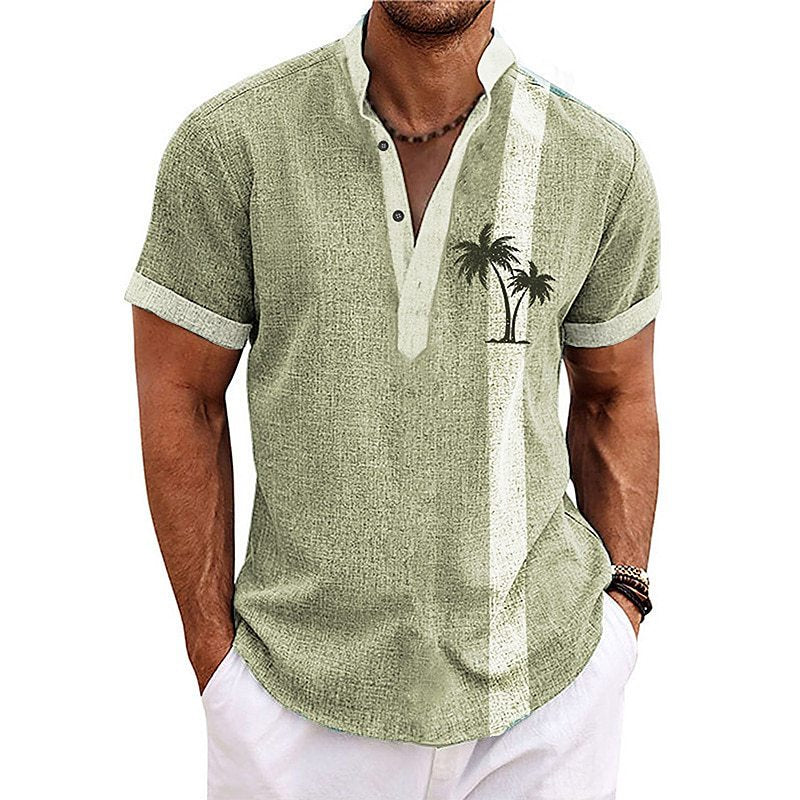 😎☀️【S-6XL】Nueva camisa casual transpirable estampada de algodón puro para hombre, nueva colección 2026