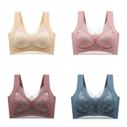 【Compra 2 y llévate 2 gratis】🔥4 por 31 €【40-110 KG】Sujetador de encaje sin costuras y cómodo para mujer
