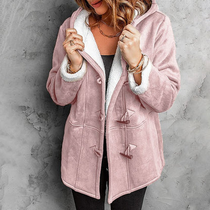🐏🥼💖【Nueva colección de invierno 43% de descuento】2026 Abrigo de mujer elegante y cálido de ante con forro polar, S-5XL, abrigo de invierno/para el día a día