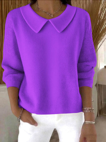 🔥【S-3XL】Nueva blusa de alta calidad con cuello en V y manga larga, cómoda y fácil de combinar