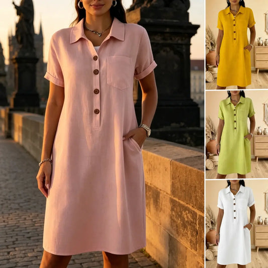 ⏳ ¡Oferta por tiempo limitado! ⏰【S-3XL】Vestido casual de verano cómodo, corte estilizado, moderno y versátil.