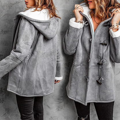 🐏🥼💖【Nueva colección de invierno 43% de descuento】2026 Abrigo de mujer elegante y cálido de ante con forro polar, S-5XL, abrigo de invierno/para el día a día
