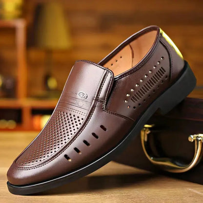 【38-44】Nuevos zapatos casuales de cuero para hombre 2026