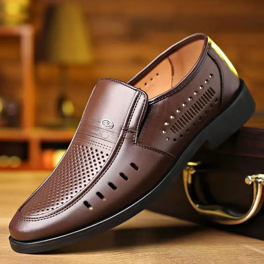 【38-44】Nuevos zapatos casuales de cuero para hombre 2026