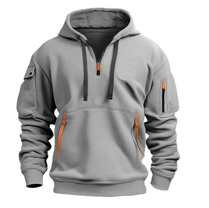 👕[Oferta por tiempo limitado: 47 % de descuento] Novedad para otoño/invierno [Tallas S-5XL] Sudadera con cremallera y multibolsillos para hombre – Envío gratuito