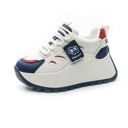 👟✨【+5 cm de altura】Zapatillas deportivas casuales con suela gruesa: modernas, cómodas y fáciles de combinar 💫
