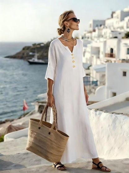 ☁️Último día - 50% de descuento👗【S-3XL】Vestido de verano para mujer, ajustado y transpirable✨Pago contra entrega