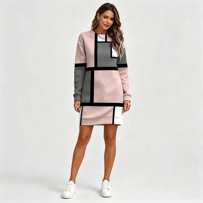 🔥🔥👗【Oferta de gran valor】【S-3XL】Nuevo vestido casual estampado de moda para otoño/invierno 2026