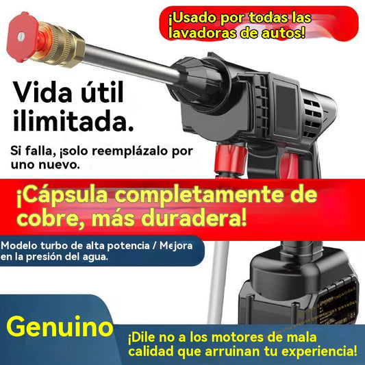 🔥Set de 9 piezas🔥🚗Pistola de agua portátil multifuncional de alta presión💦
