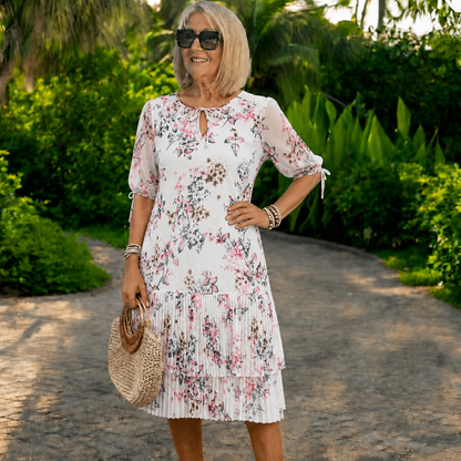 Pago contra entrega 👗❤️【S-5XL】Vestido de chifón elegante y con estilo